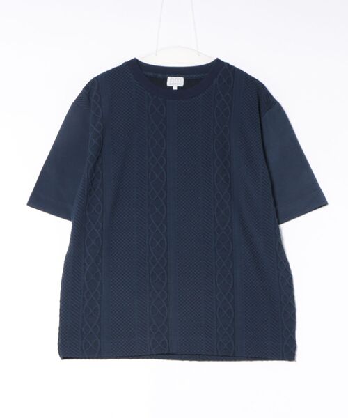 UNION STATION（ユニオンステーション）の「フクレJQD×袖ポンチTシャツ（Tシャツ/カットソー・メンズ・ブラック/ホワイト/ネイビー・M/LL/L）」の3枚目の写真