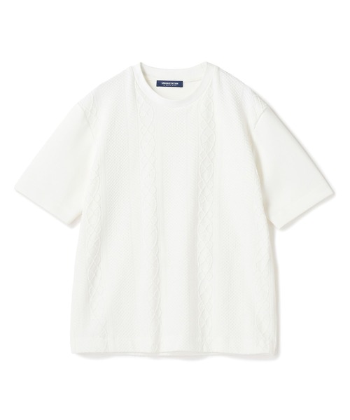 UNION STATION（ユニオンステーション）の「フクレジャガードコンビネーションTシャツ＜ストレッチ・ハンドウォッシャブル＞（Tシャツ/カットソー・メンズ・ブラック/ホワイト/ネイビー・M/LL/L）」の12枚目の写真
