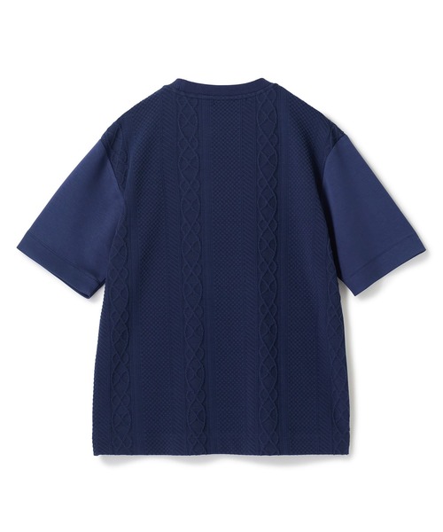 UNION STATION（ユニオンステーション）の「フクレジャガードコンビネーションTシャツ＜ストレッチ・ハンドウォッシャブル＞（Tシャツ/カットソー・メンズ・ブラック/ホワイト/ネイビー・M/LL/L）」の21枚目の写真