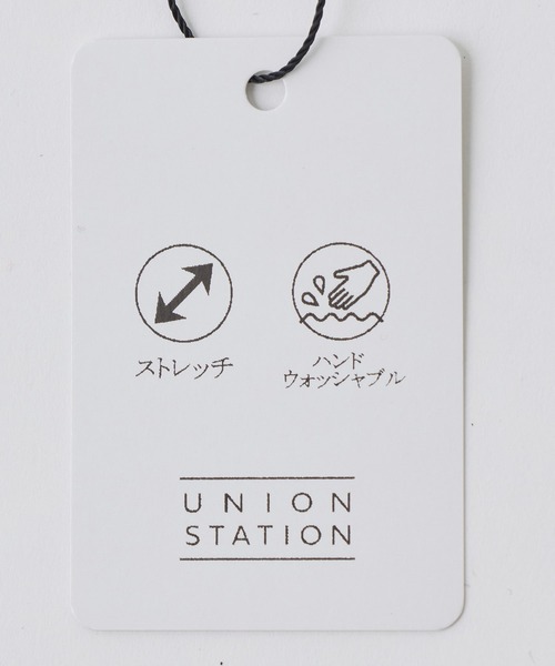 UNION STATION（ユニオンステーション）の「フクレジャガードコンビネーションTシャツ＜ストレッチ・ハンドウォッシャブル＞（Tシャツ/カットソー・メンズ・ブラック/ホワイト/ネイビー・M/LL/L）」の22枚目の写真