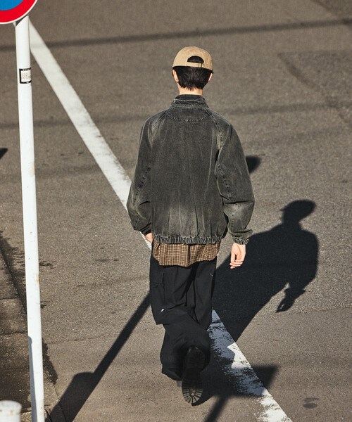 NAUTICA(ノーティカ)の「NAUTICA/ノーティカ 加工 デニム ハリントンジャケット(デニムジャケット・メンズ・ブルー/チャコールグレー・MEDIUM/X-LARGE/LARGE)」の5枚目の写真