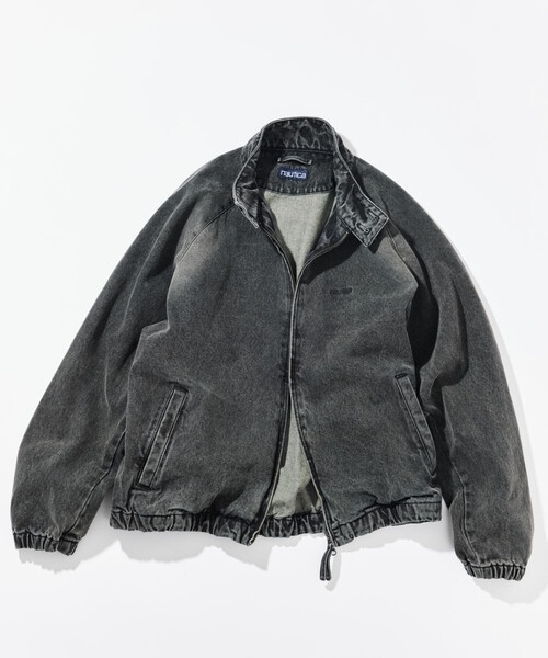 NAUTICA(ノーティカ)の「NAUTICA/ノーティカ 加工 デニム ハリントンジャケット(デニムジャケット・メンズ・ブルー/チャコールグレー・MEDIUM/X-LARGE/LARGE)」の8枚目の写真