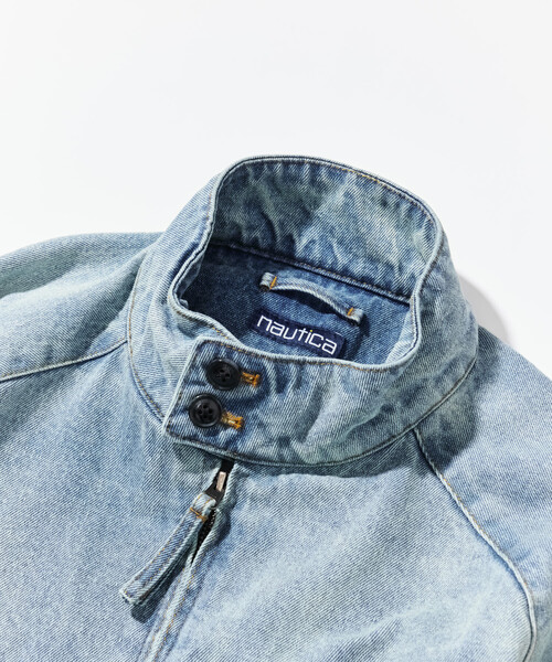 NAUTICA(ノーティカ)の「NAUTICA/ノーティカ 加工 デニム ハリントンジャケット(デニムジャケット・メンズ・ブルー/チャコールグレー・MEDIUM/X-LARGE/LARGE)」の12枚目の写真