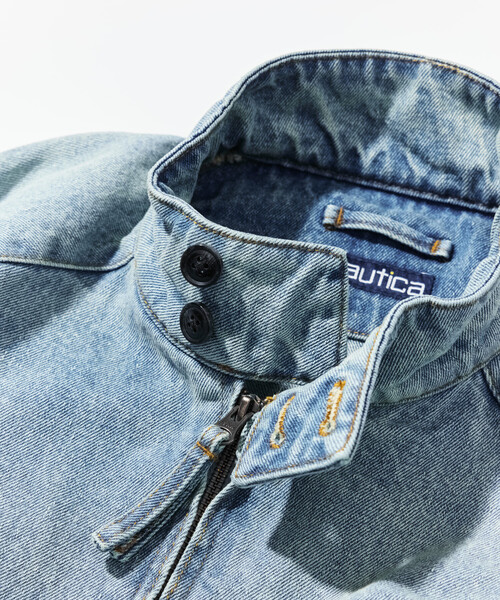NAUTICA(ノーティカ)の「NAUTICA/ノーティカ 加工 デニム ハリントンジャケット(デニムジャケット・メンズ・ブルー/チャコールグレー・MEDIUM/X-LARGE/LARGE)」の13枚目の写真