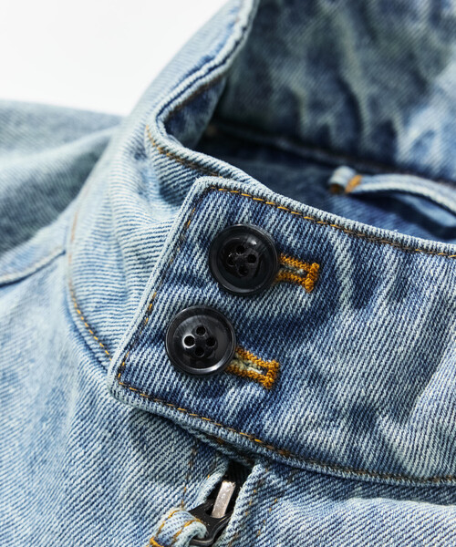 NAUTICA(ノーティカ)の「NAUTICA/ノーティカ 加工 デニム ハリントンジャケット(デニムジャケット・メンズ・ブルー/チャコールグレー・MEDIUM/X-LARGE/LARGE)」の14枚目の写真