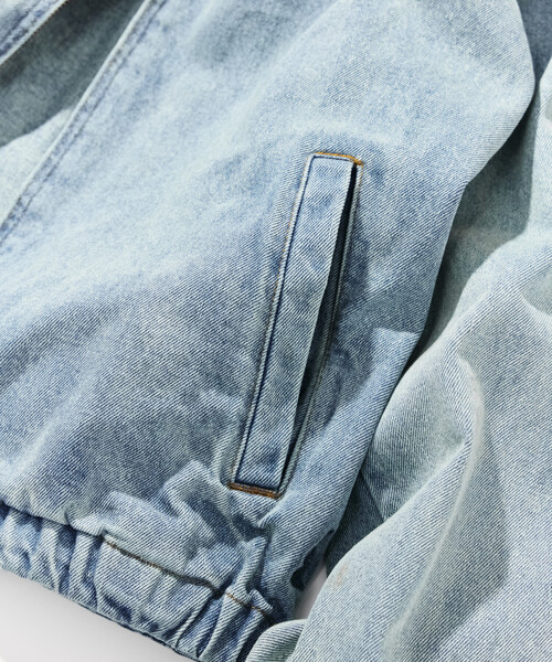 NAUTICA(ノーティカ)の「NAUTICA/ノーティカ 加工 デニム ハリントンジャケット(デニムジャケット・メンズ・ブルー/チャコールグレー・MEDIUM/X-LARGE/LARGE)」の18枚目の写真