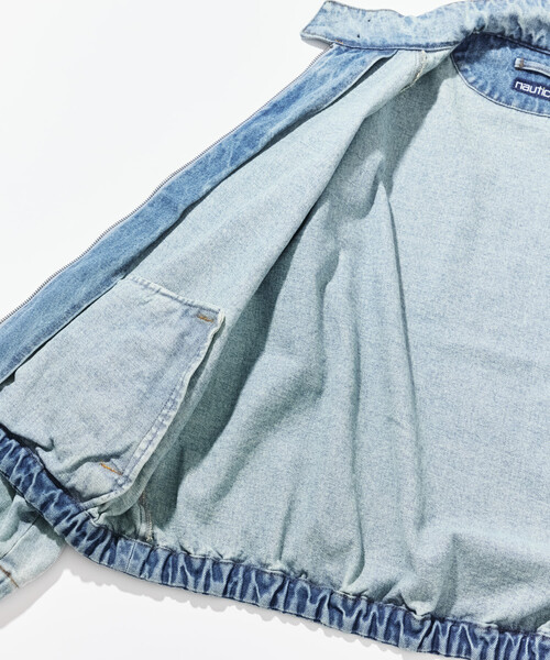 NAUTICA(ノーティカ)の「NAUTICA/ノーティカ 加工 デニム ハリントンジャケット(デニムジャケット・メンズ・ブルー/チャコールグレー・MEDIUM/X-LARGE/LARGE)」の21枚目の写真