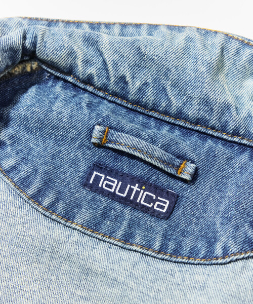 NAUTICA(ノーティカ)の「NAUTICA/ノーティカ 加工 デニム ハリントンジャケット(デニムジャケット・メンズ・ブルー/チャコールグレー・MEDIUM/X-LARGE/LARGE)」の22枚目の写真
