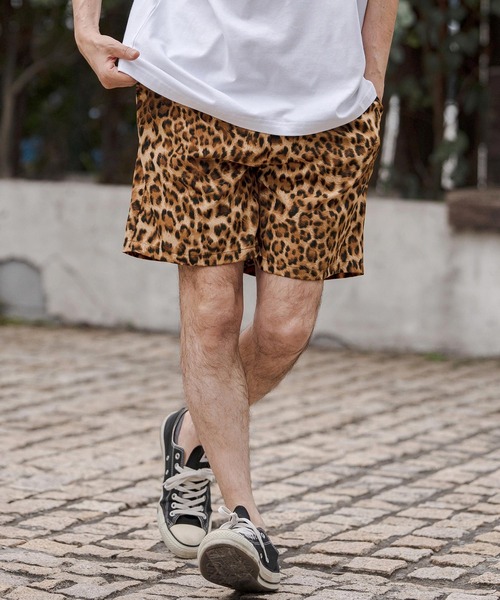 CAMBIO(カンビオ)の「mp14672-Leopard Switch Short Pants ショートパンツ(CAM26SS-012)(その他パンツ・メンズ・グレー系その他/ブラウン系その他/ベージュ系その他・L/M/S)」の5枚目の写真