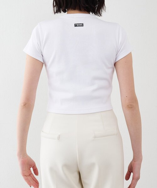 Whim Gazette（ウィムガゼット）の「【GEMINI】半袖Tシャツ（Tシャツ/カットソー・レディース・オフホワイト/チャコールグレー・FREE）」の7枚目の写真