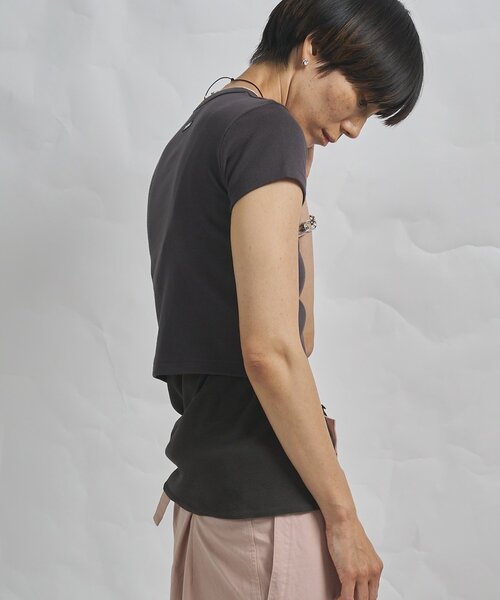 Whim Gazette（ウィムガゼット）の「【GEMINI】半袖Tシャツ（Tシャツ/カットソー・レディース・オフホワイト/チャコールグレー・FREE）」の13枚目の写真