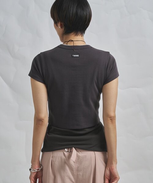 Whim Gazette（ウィムガゼット）の「【GEMINI】半袖Tシャツ（Tシャツ/カットソー・レディース・オフホワイト/チャコールグレー・FREE）」の15枚目の写真