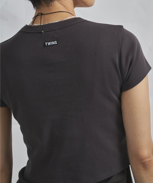 Whim Gazette（ウィムガゼット）の「【GEMINI】半袖Tシャツ（Tシャツ/カットソー・レディース・オフホワイト/チャコールグレー・FREE）」の14枚目の写真