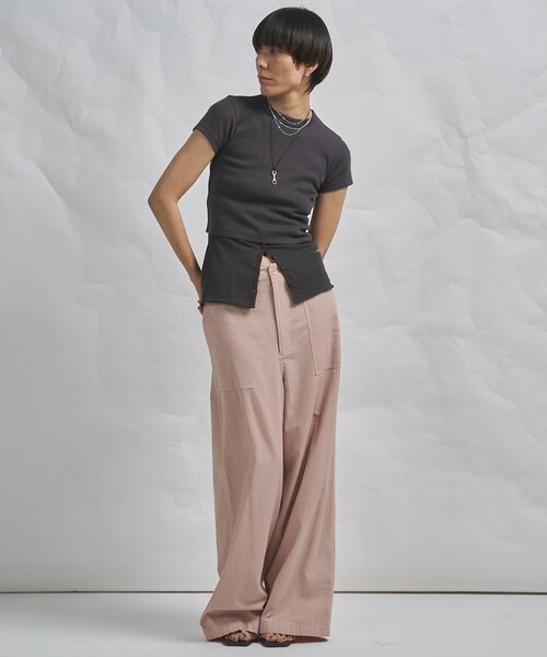 Whim Gazette（ウィムガゼット）の「【GEMINI】半袖Tシャツ（Tシャツ/カットソー・レディース・オフホワイト/チャコールグレー・FREE）」の19枚目の写真