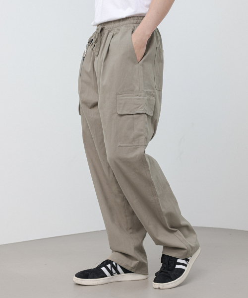 MODERMENT（モダーメント）の「[コットンver] セミワイドストリングカーゴパンツ [ベージュ]（その他パンツ・レディース・その他・MEDIUM/LARGE/X-LARGE）」の2枚目の写真