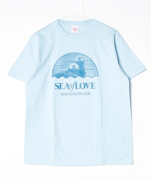 AKISHIKA design(アキシカデザイン)の「SEA OF LOVE L.BLUE(Tシャツ/カットソー・メンズ・LT.Blue・XL/L/M/S)」の5枚目の写真