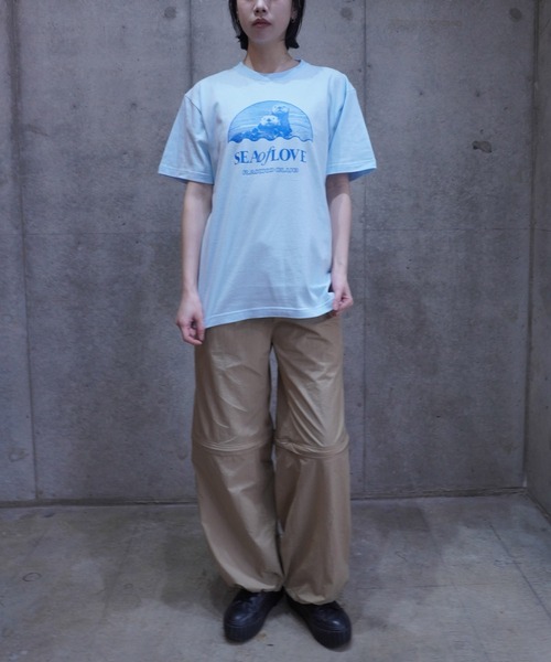 AKISHIKA design(アキシカデザイン)の「SEA OF LOVE L.BLUE(Tシャツ/カットソー・メンズ・LT.Blue・XL/L/M/S)」の4枚目の写真