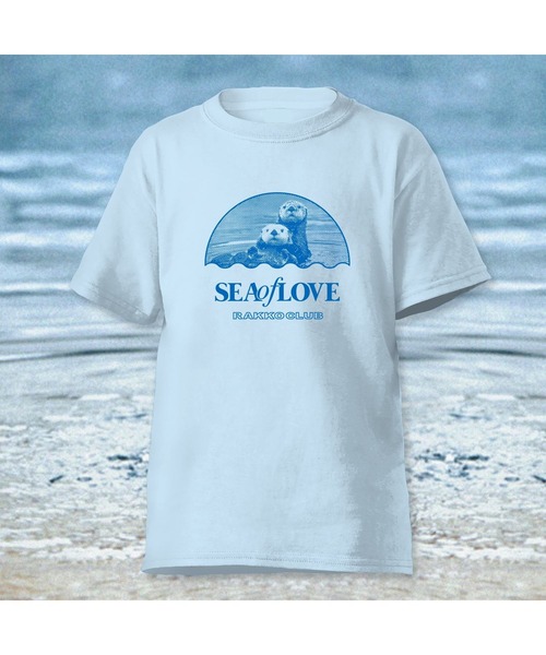 AKISHIKA design(アキシカデザイン)の「SEA OF LOVE L.BLUE(Tシャツ/カットソー・メンズ・LT.Blue・XL/L/M/S)」の7枚目の写真