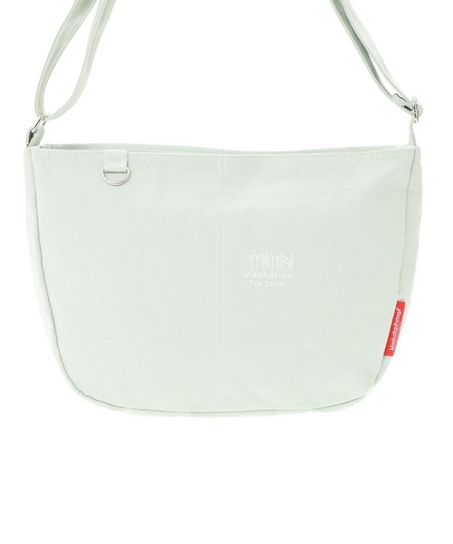 Manhattan Portage（マンハッタンポーテージ）の「SAGAPONACK SHOULDER BAG CANVAS LIGHT 26（ショルダーバッグ・レディース・グレー/グリーン・SMALL）」の3枚目の写真
