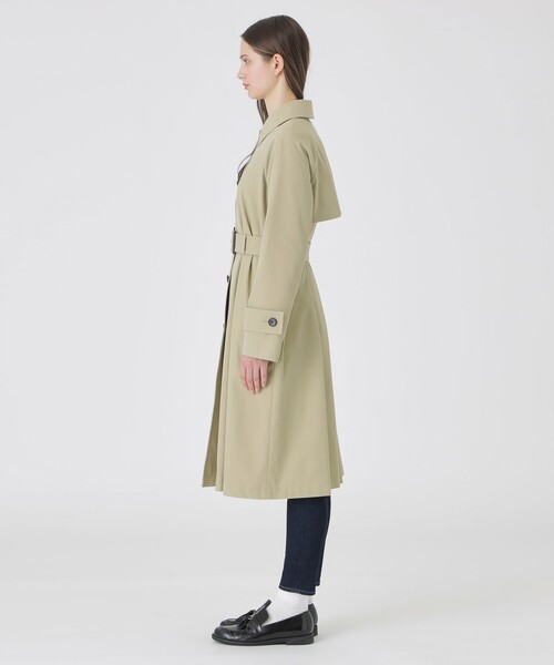 BLUE LABEL CRESTBRIDGE（ブルーレーベルクレストブリッジ）の「【一部店舗限定】ツイルストレッチステンカラーコート（ステンカラーコート・レディース・ベージュ・40/38/36）」の3枚目の写真