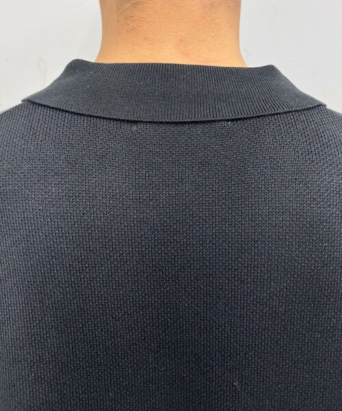 CIAOPANIC（チャオパニック）の「アーガイルスキッパーサマーニットポロシャツ（ポロシャツ・レディース・ブラック/イエロー/オレンジ/ネイビー・SMALL/MEDIUM/LARGE）」の10枚目の写真