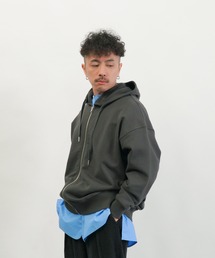 Aphlotus（アプロタス）の「ピグメントジップアップ裏毛パーカー（パーカー）」