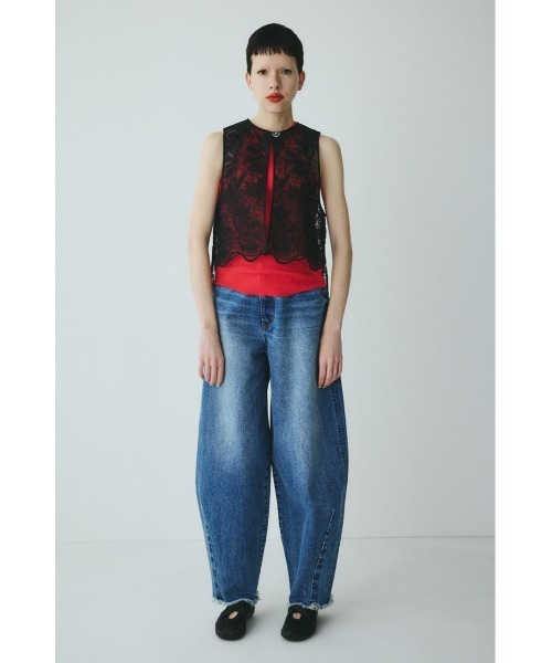 HeRIN.CYE(ヘリンドットサイ)の「Lace vest レースベスト(ベスト・レディース・オフホワイト/ブラック/ベージュ・FREE)」の12枚目の写真