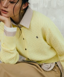 POLO BCS（ポロ ビーシーエス）の「【POLO BCS】VIS別注ミニケーブルノーカラーカーディガン（カーディガン/ボレロ）」