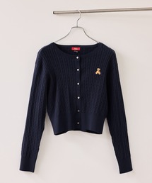 VIS（ビス）の「【POLO BCS】VIS別注ミニケーブルノーカラーカーディガン（カーディガン/ボレロ）」