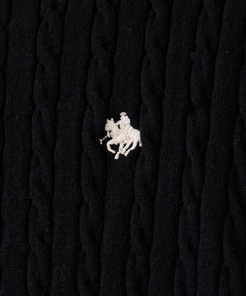 POLO BCS（ポロ ビーシーエス）の「【POLO BCS】ミニケーブルノーカラーカーディガン（カーディガン/ボレロ・レディース・イエロー/ホワイト/ネイビー/ブラック・FREE）」の7枚目の写真