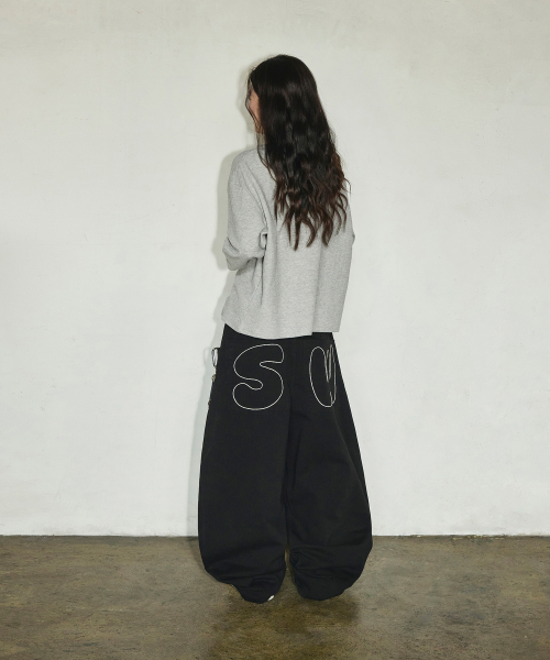 SCALLYWAG（スカリーワグ）の「バックポケットSWステッチコットンパンツ[ブラック]（その他パンツ・レディース・その他・SMALL/MEDIUM/LARGE/X-LARGE）」の7枚目の写真