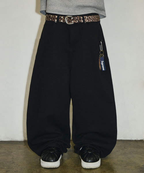 SCALLYWAG（スカリーワグ）の「バックポケットSWステッチコットンパンツ[ブラック]（その他パンツ・レディース・その他・SMALL/MEDIUM/LARGE/X-LARGE）」の8枚目の写真