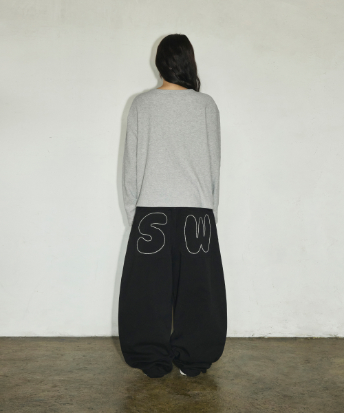 SCALLYWAG（スカリーワグ）の「バックポケットSWステッチコットンパンツ[ブラック]（その他パンツ・レディース・その他・SMALL/MEDIUM/LARGE/X-LARGE）」の14枚目の写真