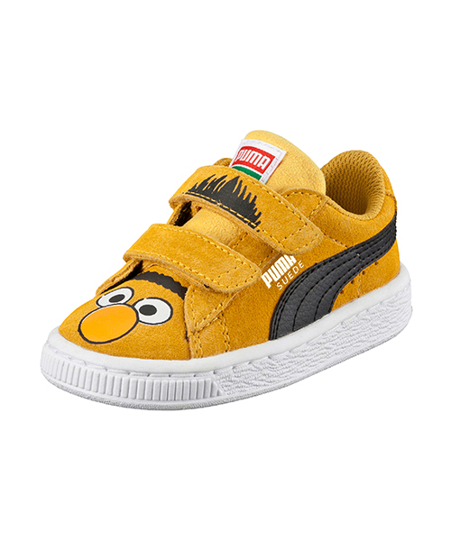 PUMA（プーマ）の「スウェード SESAME STR E&B キッズ (KIDS)（スニーカー・キッズ・イエロー・14cm/12cm/17.0cm/13cm/16.0cm/21.0cm/18.0cm/20.0cm/15.0cm/19.0cm）」の2枚目の写真