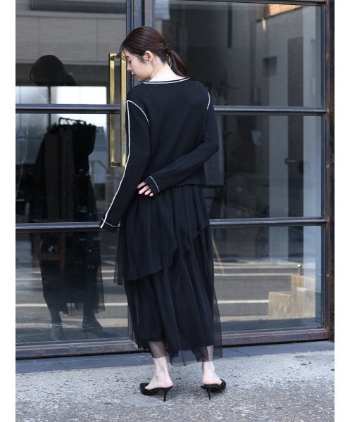 fifth（フィフス）の「【U150サイズあり】ティアードラメチュールスカート（スカート・レディース・グレー/ブラック・XS/M）」の22枚目の写真