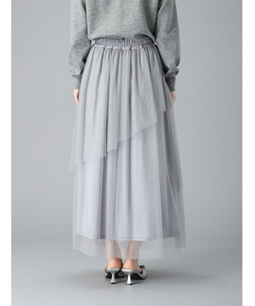fifth（フィフス）の「【U150サイズあり】ティアードラメチュールスカート（スカート・レディース・グレー/ブラック・XS/M）」の14枚目の写真