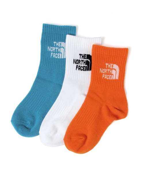 THE NORTH FACE（ザノースフェイス）の「【THE NORTH FACE(ザ・ノース・フェイス)】ロゴ3Pソックス(KIDS)（ソックス/靴下・キッズ・その他2/その他1/ホワイト/ブラック・LARGE/MEDIUM）」の4枚目の写真