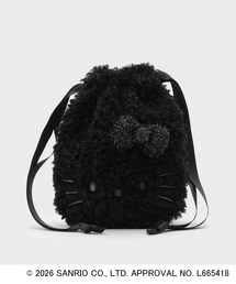 ハローキティコラボ（ハローキティコラボ）の「◆【ハローキティ】キラふわフェイス巾着ポーチ（ポーチ）」