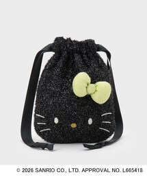 ハローキティコラボ（ハローキティコラボ）の「◆【ハローキティ】キラふわフェイス巾着ポーチ（ポーチ）」