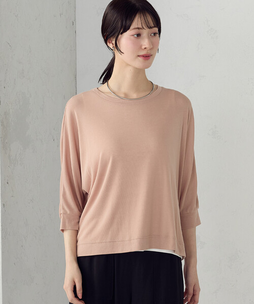 COMME CA ISM(コムサイズム)の「【セットアイテム】オーバーTブラウス+タンクトップ(シャツ/ブラウス・レディース・チャコール/オレンジ/ホワイト・MEDIUM/LARGE)」の3枚目の写真