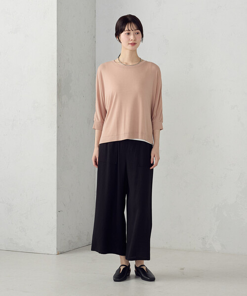 COMME CA ISM(コムサイズム)の「【セットアイテム】オーバーTブラウス+タンクトップ(シャツ/ブラウス・レディース・チャコール/オレンジ/ホワイト・MEDIUM/LARGE)」の10枚目の写真