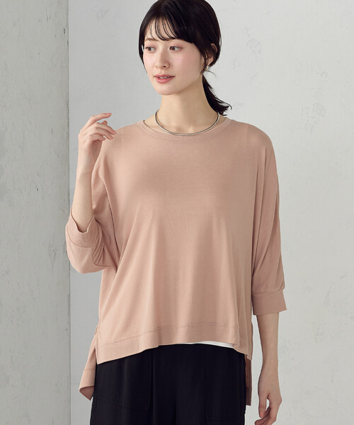 COMME CA ISM(コムサイズム)の「【セットアイテム】オーバーTブラウス+タンクトップ(シャツ/ブラウス・レディース・チャコール/オレンジ/ホワイト・MEDIUM/LARGE)」の12枚目の写真