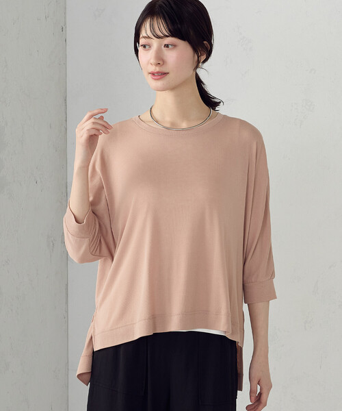 COMME CA ISM(コムサイズム)の「【セットアイテム】オーバーTブラウス+タンクトップ(シャツ/ブラウス・レディース・チャコール/オレンジ/ホワイト・MEDIUM/LARGE)」の13枚目の写真