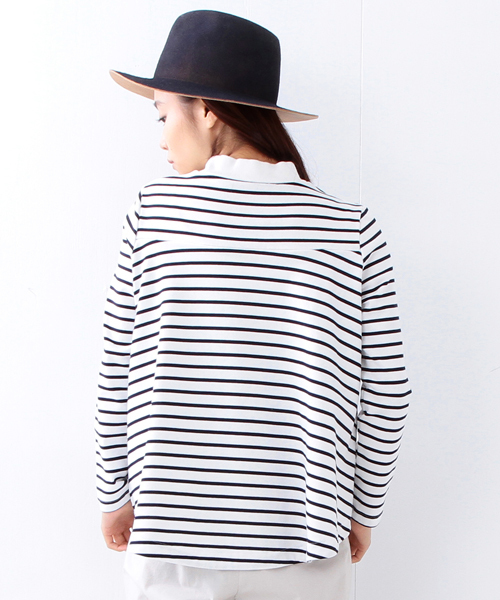 Ray BEAMS（レイビームス）の「◇【ラブリ着用】Ray BEAMS / ロングテール フレア ハイネック（Tシャツ/カットソー・レディース・その他1/ネイビー・ONE SIZE）」の11枚目の写真