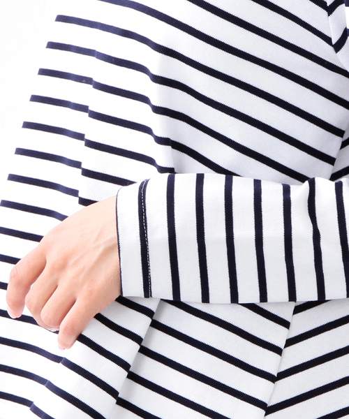 Ray BEAMS（レイビームス）の「◇【ラブリ着用】Ray BEAMS / ロングテール フレア ハイネック（Tシャツ/カットソー・レディース・その他1/ネイビー・ONE SIZE）」の14枚目の写真