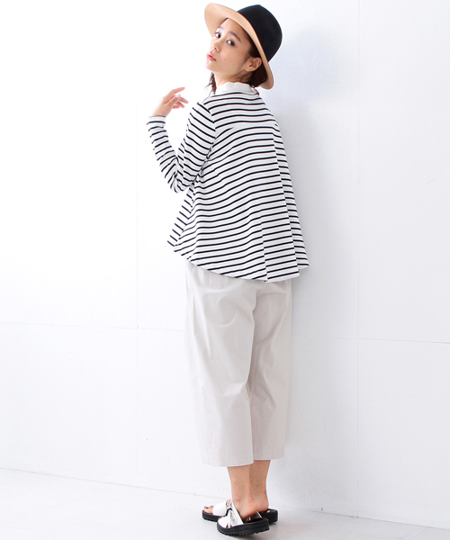 Ray BEAMS（レイビームス）の「◇【ラブリ着用】Ray BEAMS / ロングテール フレア ハイネック（Tシャツ/カットソー・レディース・その他1/ネイビー・ONE SIZE）」の8枚目の写真