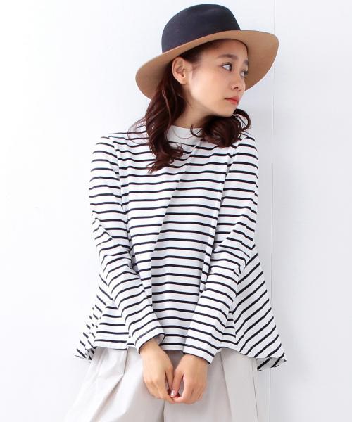 Ray BEAMS（レイビームス）の「◇【ラブリ着用】Ray BEAMS / ロングテール フレア ハイネック（Tシャツ/カットソー・レディース・その他1/ネイビー・ONE SIZE）」の17枚目の写真