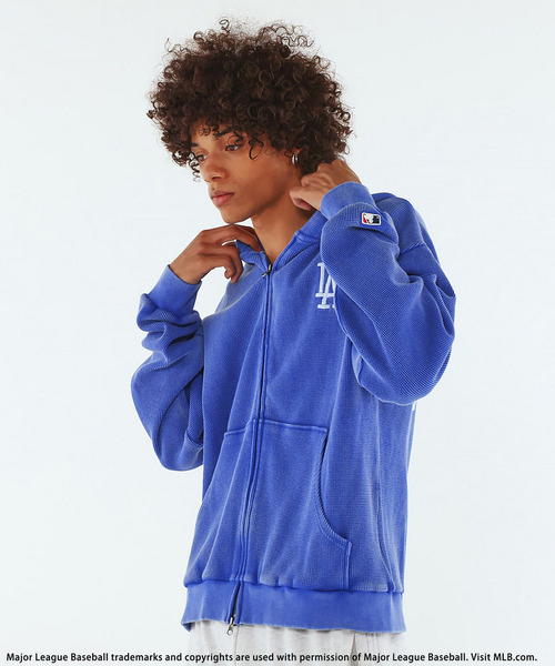 BACK TO THE FIELD（バック トゥー ザ フィールド）の「【MLB】Thermal Zip Hoodie（パーカー・メンズ・ピンク/ブラック/ブルー・MEDIUM/LARGE/XL）」の10枚目の写真