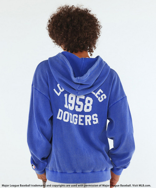 BACK TO THE FIELD（バック トゥー ザ フィールド）の「【MLB】Thermal Zip Hoodie（パーカー・メンズ・ピンク/ブラック/ブルー・MEDIUM/LARGE/XL）」の11枚目の写真