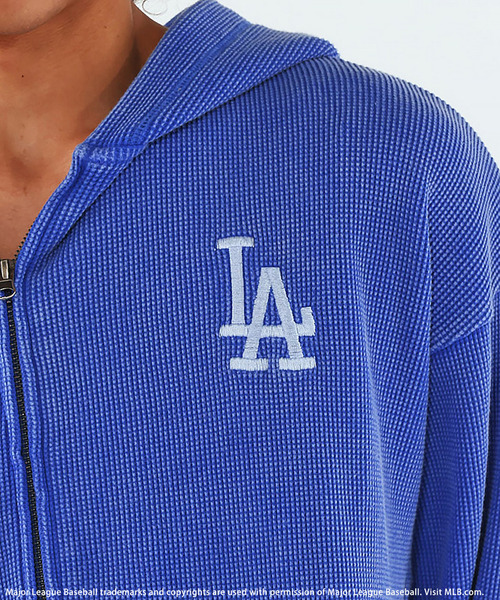 BACK TO THE FIELD（バック トゥー ザ フィールド）の「【MLB】Thermal Zip Hoodie（パーカー・メンズ・ピンク/ブラック/ブルー・MEDIUM/LARGE/XL）」の14枚目の写真